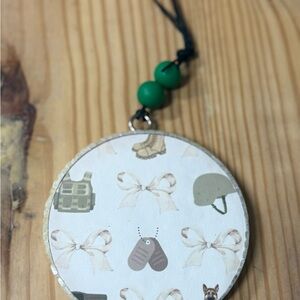 Military-Themed Car Freshie (Cherry Leather)